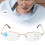 Blue Light Blocking Multifocal Presbyopic Reading Glasses +250 Gold Frame 11