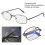 Unisex Blue Light Blocking Reading Glasses +400 Black Frame 16