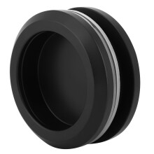 Black Aluminum Alloy Sliding Door Handle 5.7cm Round Glass Pull