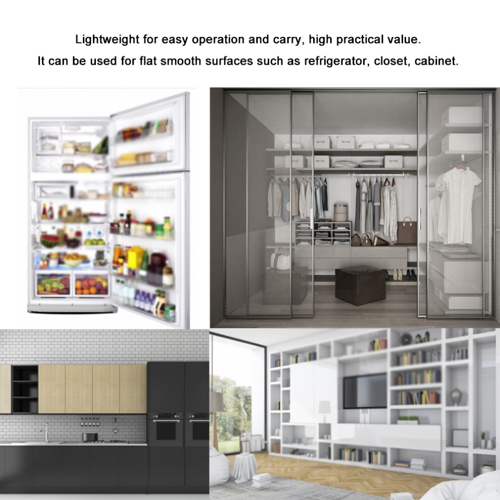 Square Black Abs Refrigerator Cabinet Lock Child Safety System With Key 9301392452486