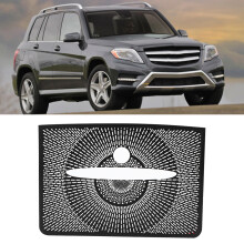 Aluminum Alloy Black Dashboard Speaker Cover for Mercedes GLK 2013-2015