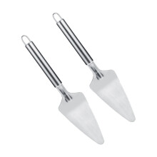 Multifunctional Stainless Steel Pizza Cutter & Spatula Set 2 Pieces for Kitchen