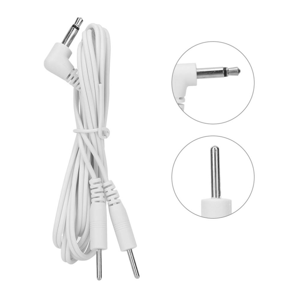 10pcs 3.5mm TENS Electrode Lead Wires, 123cm, 2-In-1 Pin