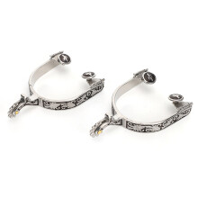 Stainless Steel Horse Spurs Pair 85x80mm Equestrian Gear