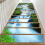 6pcs Waterproof Waterfall Pattern Stair Stickers PVC 18x100cm 12