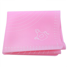 Pink Silicone Rolling Dough Mat 40x50cm with Scales & DIY Tools