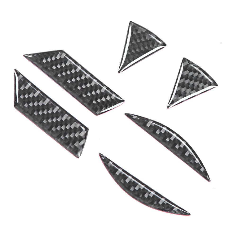 Vw Touareg Carbon Fibre Rear Decal Set 6Pcs 7790334876343