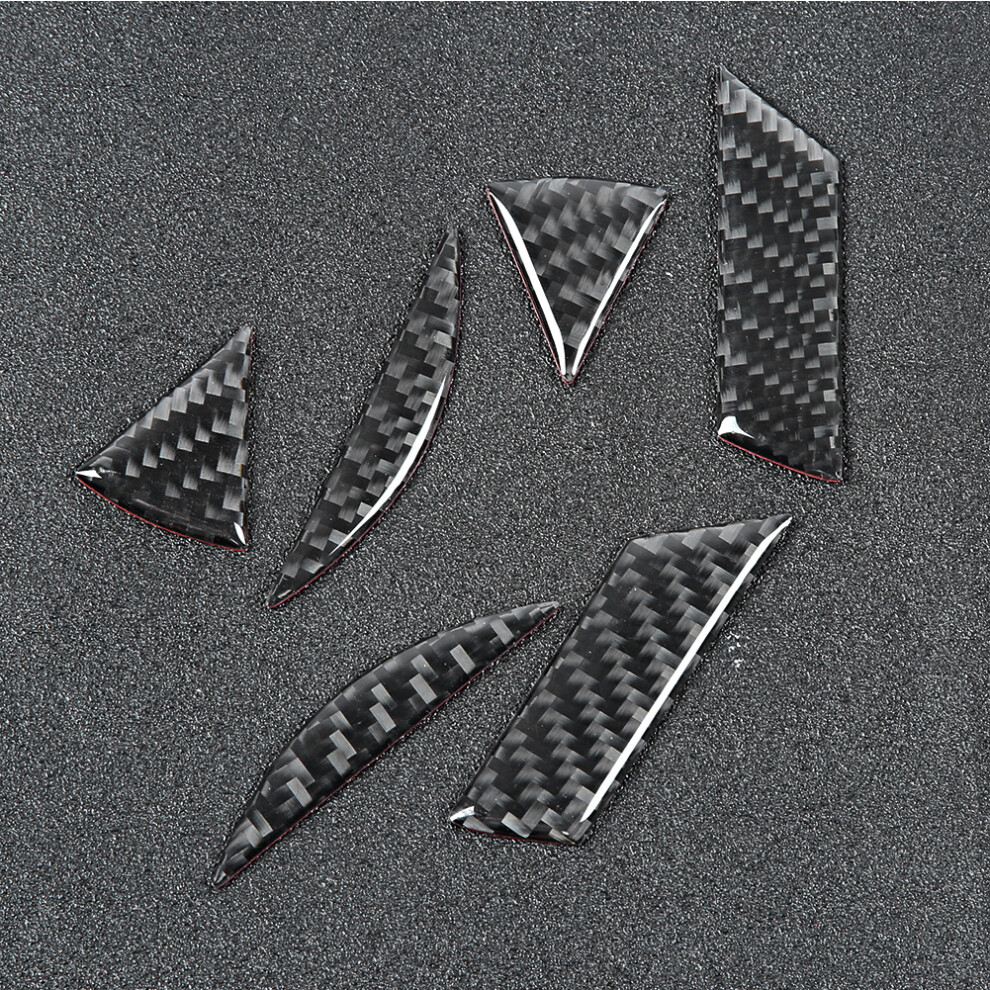 6Pcs Real Carbon Fibre Emblem Overlay Touareg 7790334051177