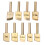 9 Pcs Leather Edge Soldering Tips Brass Making Tool 1.0mm-9.0mm 1