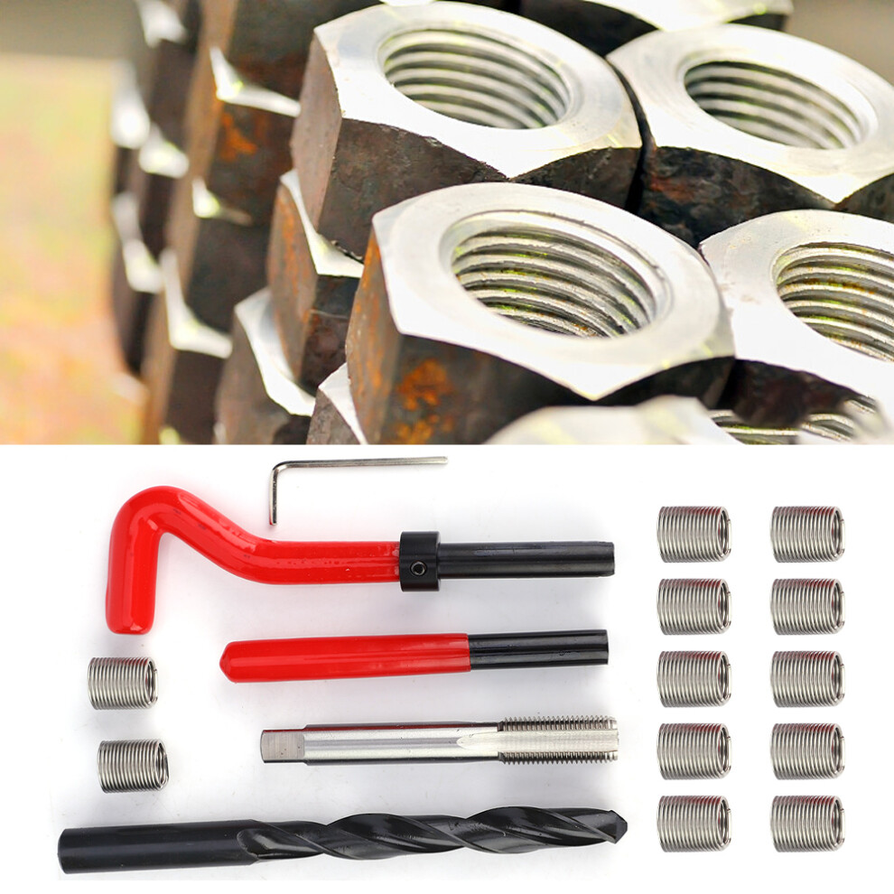 17Pcs Stainless Steel Thread Repair Kit M12x1.25 Twisted Drill Wrench 5011392709971