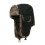 (Black) Winter Vintage Plush Hat for Cold Weather 2
