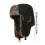 (Black) Winter Vintage Plush Hat for Cold Weather 4