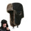(Black) Winter Vintage Plush Hat for Cold Weather 5
