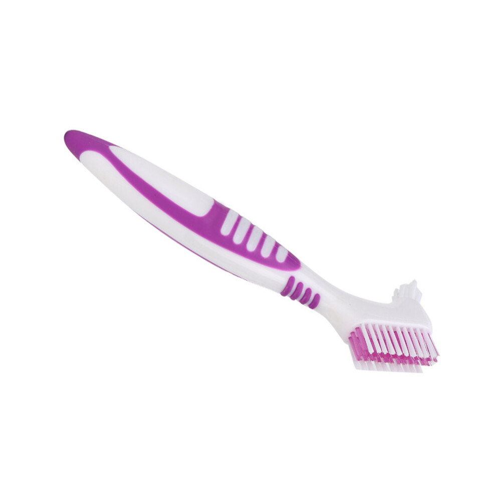 Denture Cleaning Brush Set 2pcs Double Sided Oral Hygiene Tool for Plaque