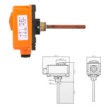 Hot Water Pipe Thermostat Controller G1/2 Male Thread 90C High Temp Start