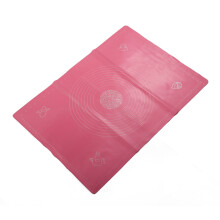 Pink Silicone Non-Stick Dough Pad with Scales 70x50cm