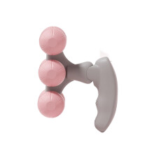 Handmassagegerät mit 6 Rollen, Massageroller mit 6 Rädern-Rosa