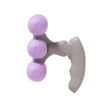 Compacts Handheld Massager 6 Rollers Handheld Massage-Purple