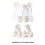 2PCS Infant Hat Set Soft Cotton Blend Knot Design-Burgundy 4