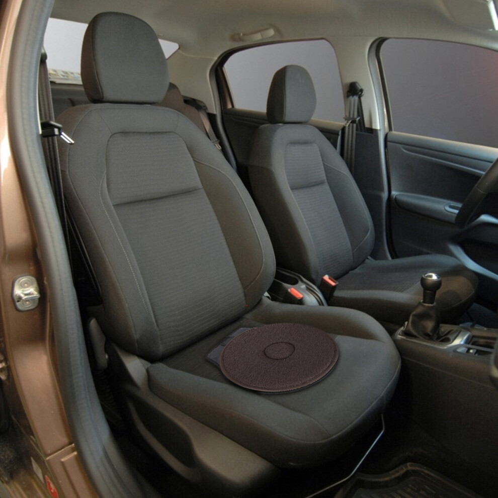 360 Rotating Car Cushion for Elderly & Pregnant, 40x50cm, Coffee