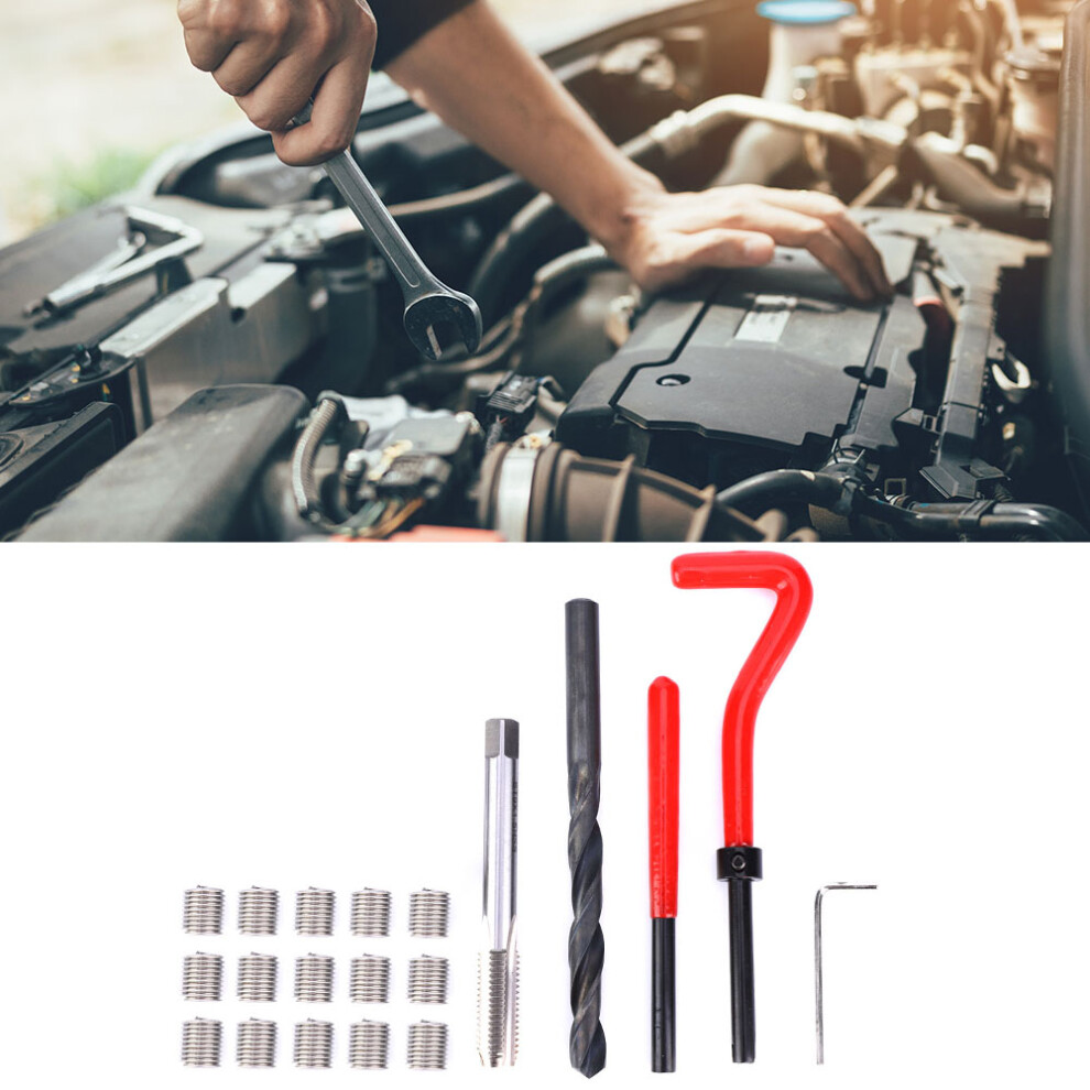 20 Pcs M9x1.5 Stainless Steel Thread Repair Kit Female Rethreading Tap Set 6921392461375