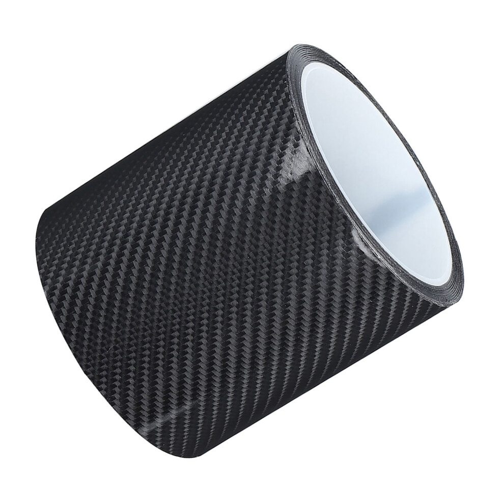 Carbon Fiber Car Door Edge Guard 10Cm X 3M Anti-Scratch Sticker Black 8061392462663
