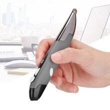AI Wireless Voice Translator Pen Mouse 2.4G 1200DPI Silver Gray
