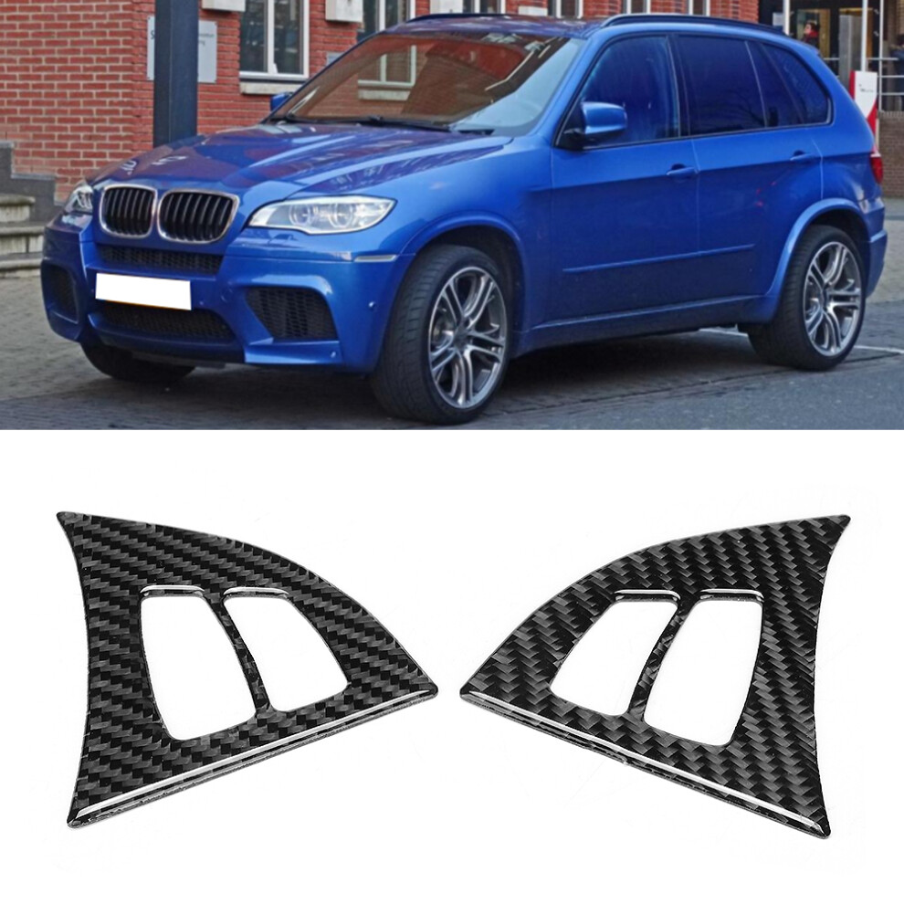 E70 X5 Carbon Fiber Steering Wheel Frame Cover Left Hand Drive Set 5091392714540