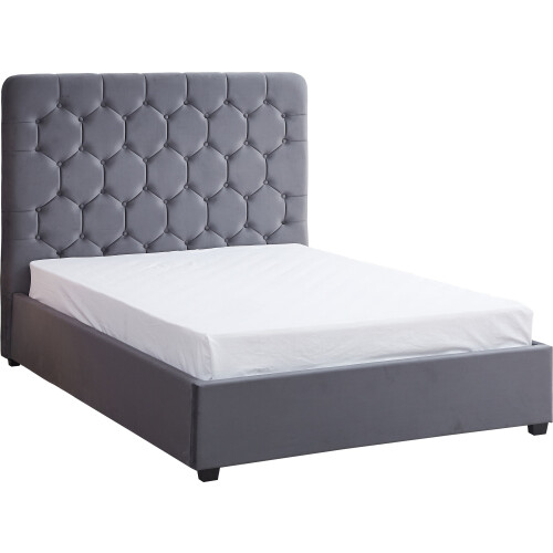 Seconique Madison 5ft Kingsize Bed - Grey Velvet Fabric 1