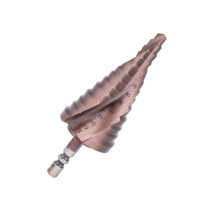 Versatile Cobalt Coating Step Drill Bit 6-35mm High Speed Steel with Hex Shank