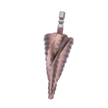 Cobalt Coated Step Bit 6-35mm Steel Hex Shank for Fast Metal and Steel Holes