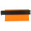Multifunction 10in ABS Orange Irregular Contour Gauge Ruler with Lock 2