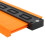 Multifunction 10in ABS Orange Irregular Contour Gauge Ruler with Lock 3