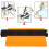 Multifunction 10in ABS Orange Irregular Contour Gauge Ruler with Lock 4