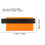 Multifunction 10in ABS Orange Irregular Contour Gauge Ruler with Lock 7