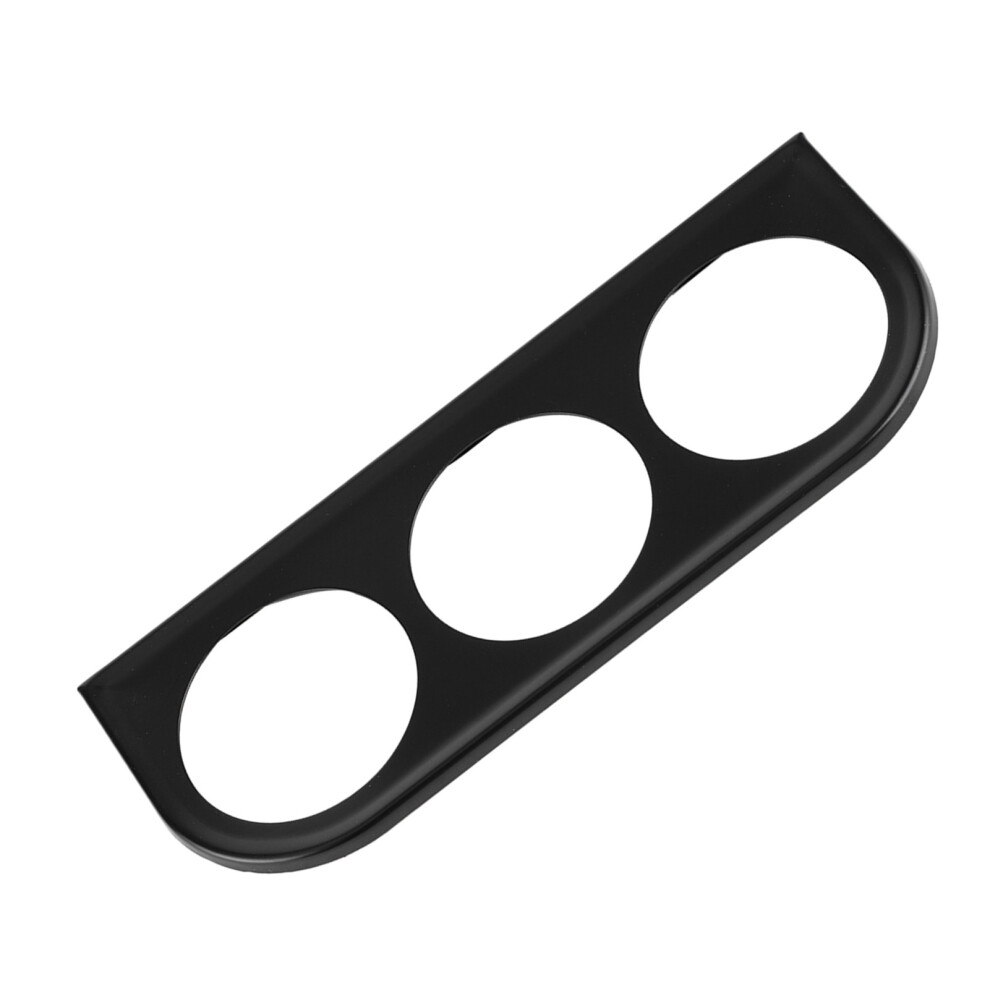 3-Hole Triple Panel Shell Gauge Mounting Bracket 52Mm/2In For Cars Black 8761392467018