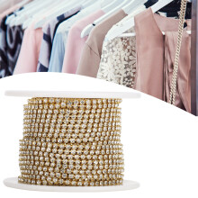 10yd Rhinestone Chain for DIY Jewelry & Phone Decoration, SS6/6.5