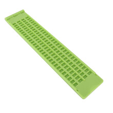 Portable 4 Lines 28 Cells Braille Writing Slate and Stylus Braille Learning Tool