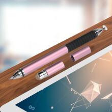 Multi-Function 3 in 1 Stylus Pen for Phone & Tablet – Rose Gold High Accuracy