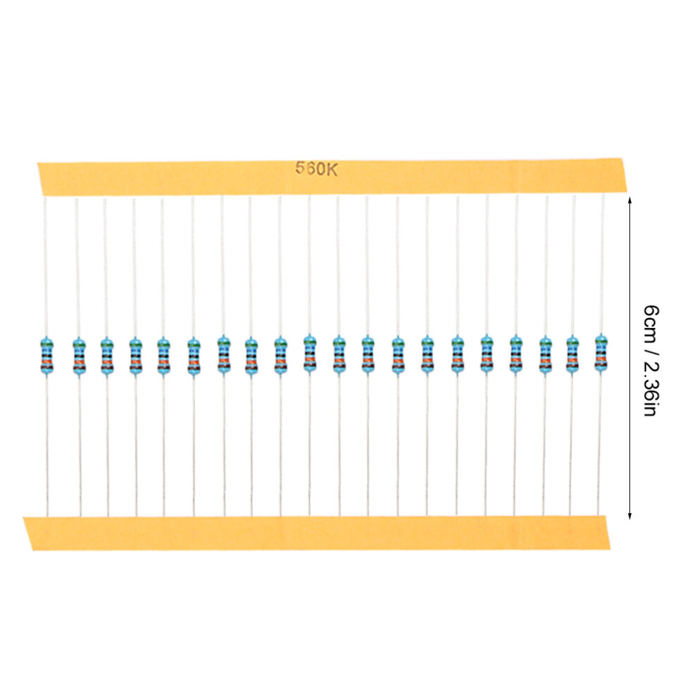 2600pcs 1/4W Metal Film Resistor Kit
