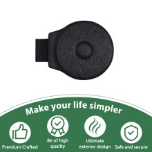 (Black, Single ring) Memory Foam Car Seat Pad - Anti-Slip & Rotating
