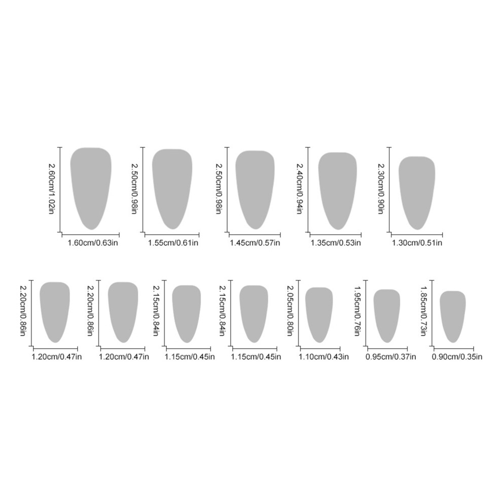 Dcph-Clothing Red Tip Fake Nails - Odorless & Eco-Friendly