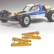 2 Stück Aluminium-Hinterachsschenkel für 1/10 RC-Offroad-Fahrzeug, Gold