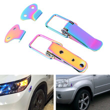 Purple Iron Car Hood Lock Clip Universal, 8cm x 2.5cm