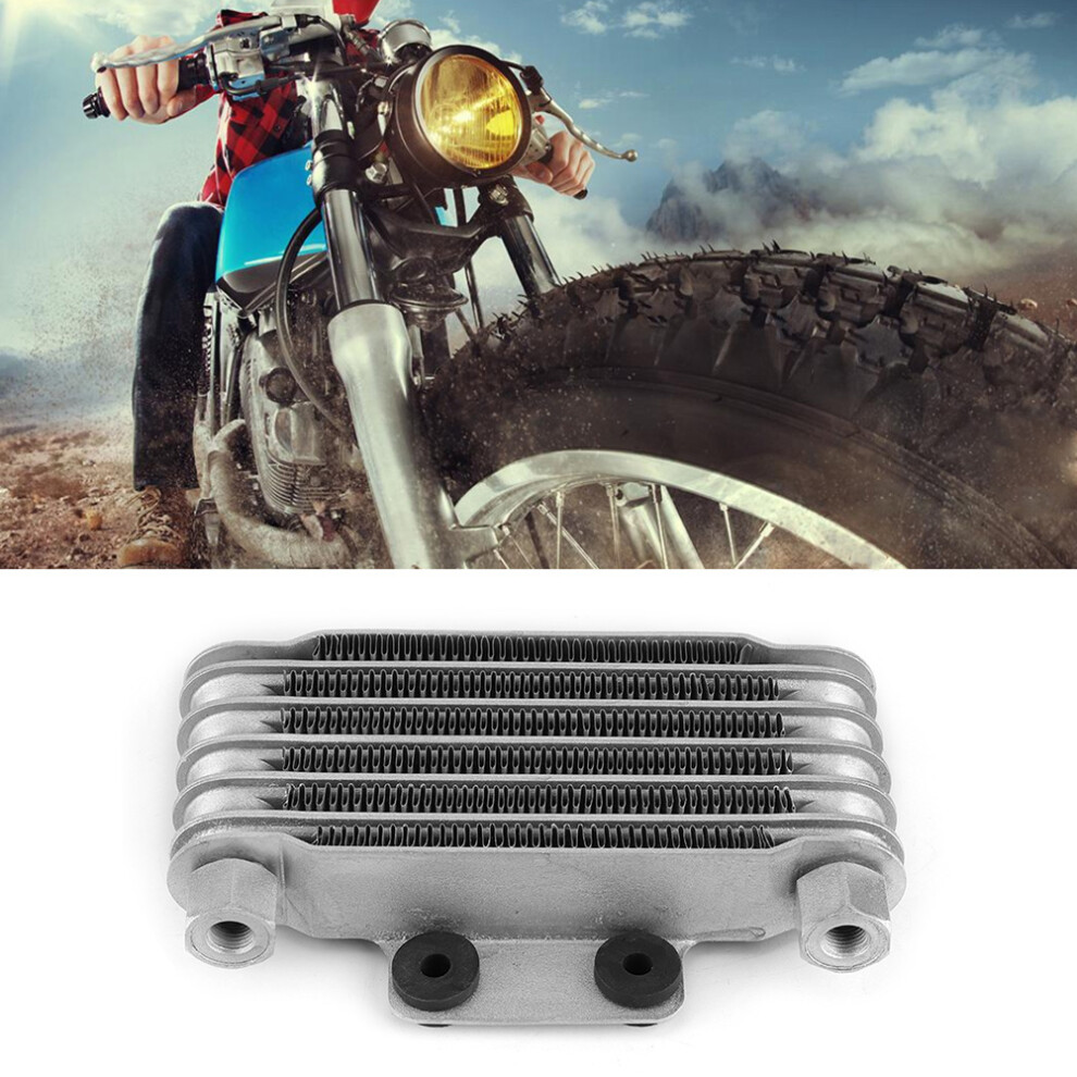 6-Row Aluminum Motorcycle Oil Cooler 125-250Cc Cooling Radiator 9351392470171