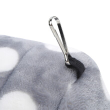 Gray Big Dot Flannel Shu Velveteen Hamster Hanging Bed Small Pet Accessory