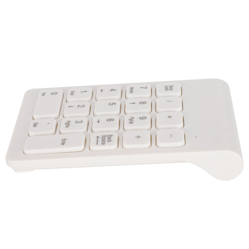 Mini Wireless Numeric Keypad 2.4G USB Lightweight Ergonomic Accessory White