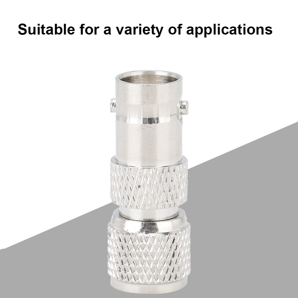 Coaxial Adapter Bnc Female To Mini Uhf Rf Connector Nickel Brass Plated 2 Pack 6921392722797