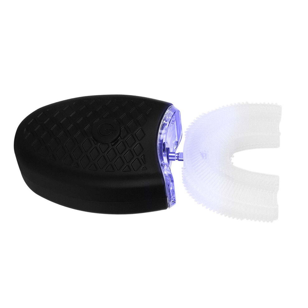 Black U-Shaped Adult Electric Sonic Toothbrush, 450Mah,