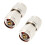 2er Set Messing N-Stecker auf Stecker, 50 Ohm 7